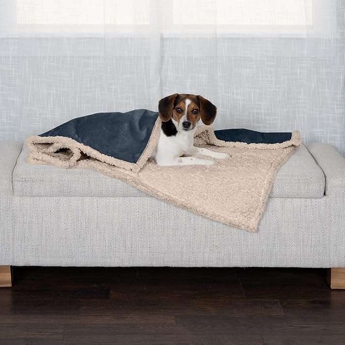 Furhaven Waterproof & Self-Warming Throw Blanket for Dogs & Indoor Cats