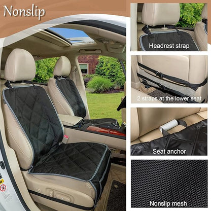 YESYEES Dog Front Seat Covers for Cars 2 Pack 4 Nonslip