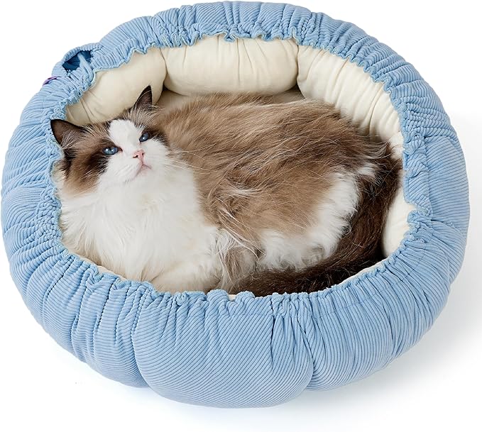 Lesure Cat Beds for Indoor Cats 21x21x7 Inches