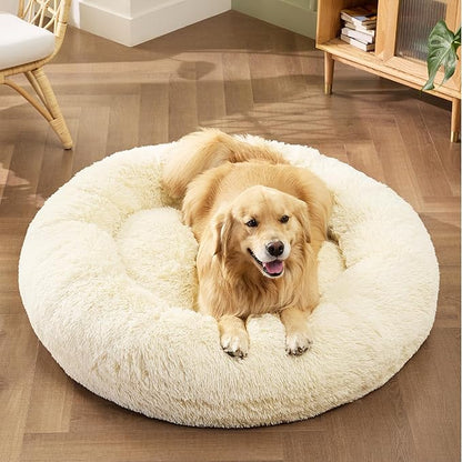 Bedsure Calming Dog Bed for Extra Large Dogs 125 lbs 45 inches