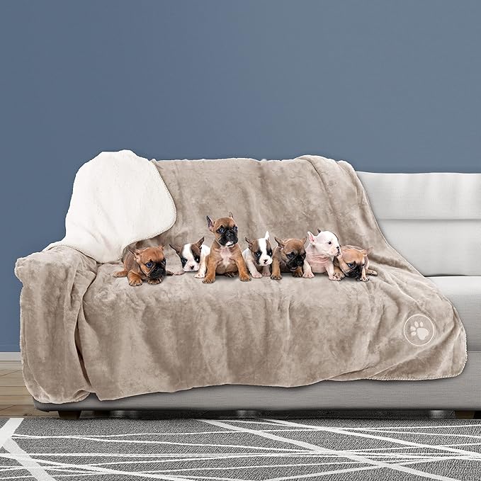 PETMAKER Waterproof Dog Blanket 60x70-Inch Reversible