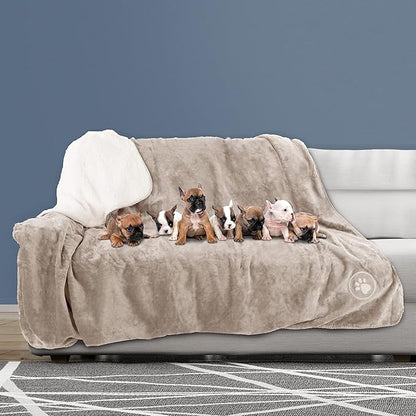 PETMAKER Waterproof Dog Blanket 60x70-Inch Reversible