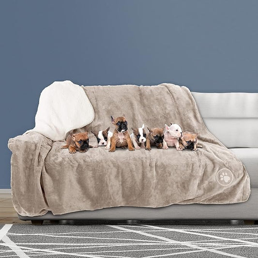 PETMAKER Waterproof Dog Blanket 60x70-Inch Reversible