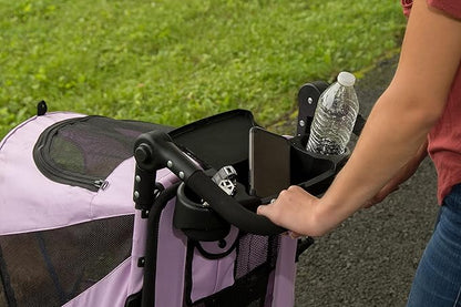 Pet Gear NO-Zip Pet Stroller with Dual Entry 1 Model, 4 Colors