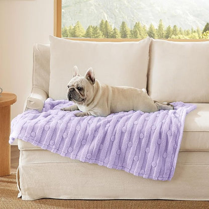 Bedsure Dog Blanket for Medium Dogs Washable 300GSM Coral