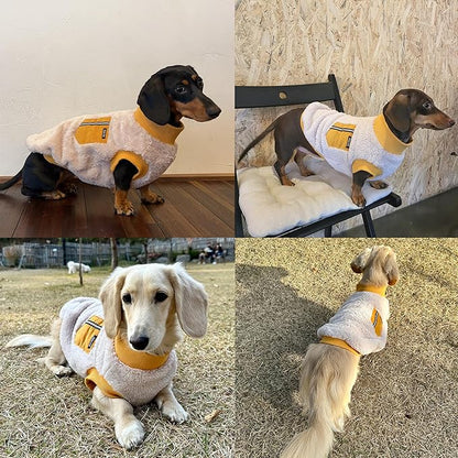 Dachshund Sweater for Dogs Warm Fleece Clothes Winter Coat (S