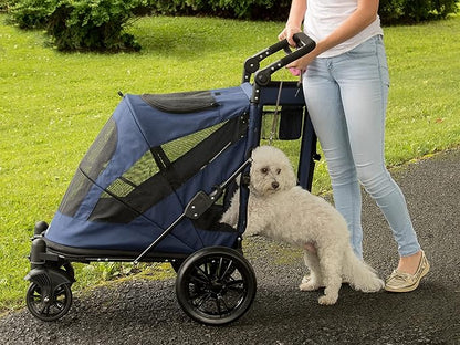 Pet Gear NO-Zip Pet Stroller with Dual Entry 1 Model, 4 Colors