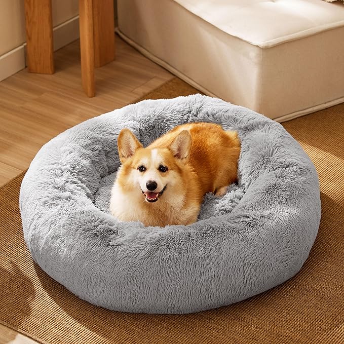 Bedsure Calming Dog Bed for Medium Dogs 30 inches 45 lbs