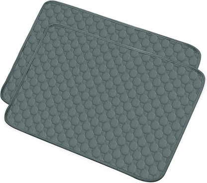 X AUTOHAUX 2 Pcs Dog Seat Cover Reuse 70x50cm Grayblue