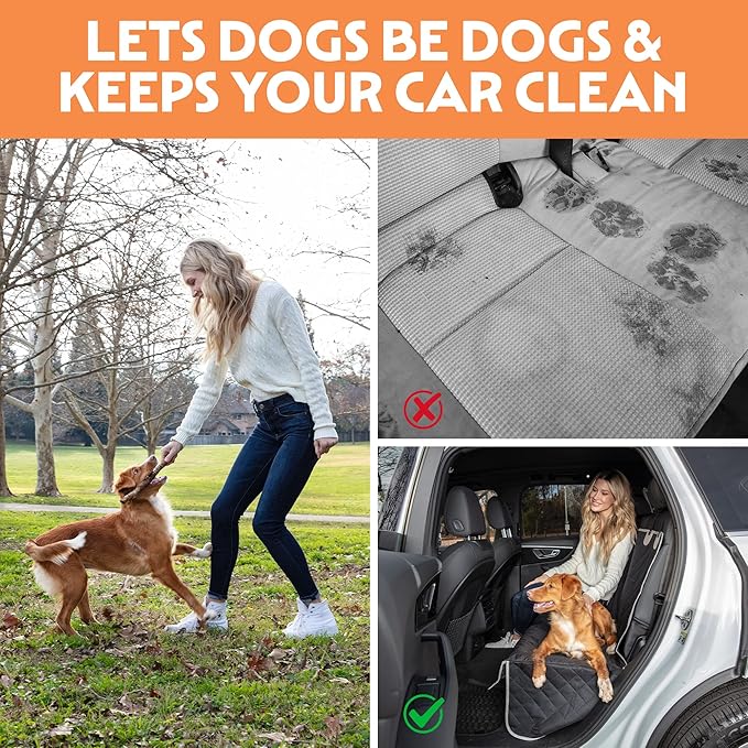 Dog Seat Cover 60/40 Split 4 in 1 Front