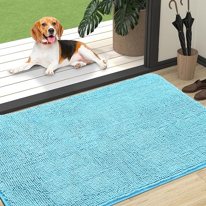 OLANLY Dog Door Mat for Muddy Paws 47x32