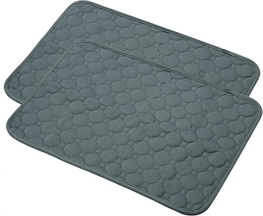 X AUTOHAUX 2 Pcs Dog Seat Cover Reuse 50x35cm Grayblue