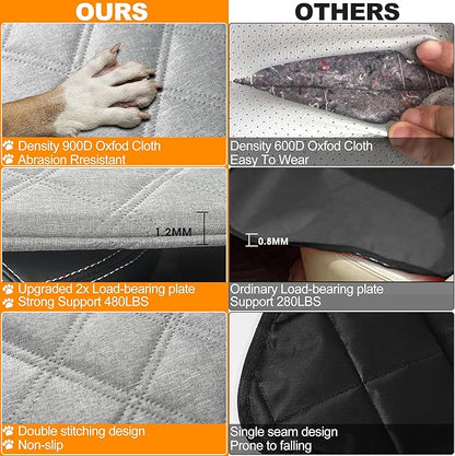 2024 Upgraded Dog Car Seat Cover 480lbs), Supports 4 Dogs