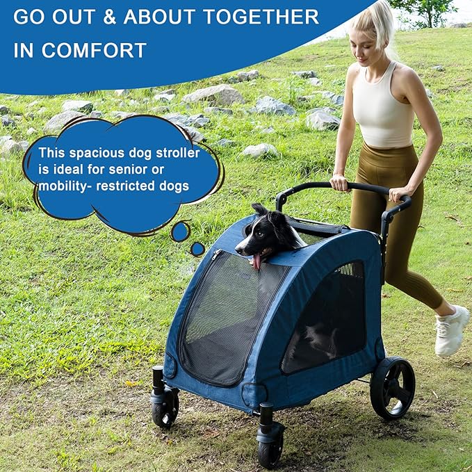 4 Wheel Foldable Pet Stroller for Dog