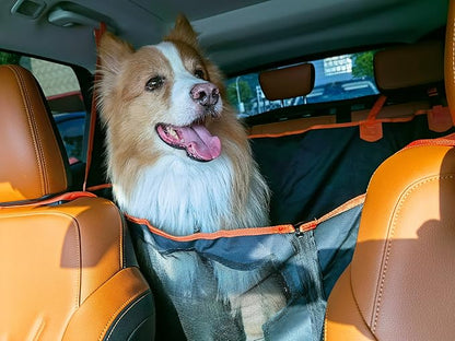 Dog Car Seat Comes with Detachable Sniffle Mat