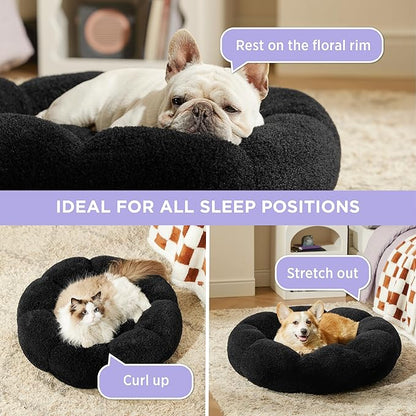 Lesure Calming Small Dog Bed 25 lbs, 23"