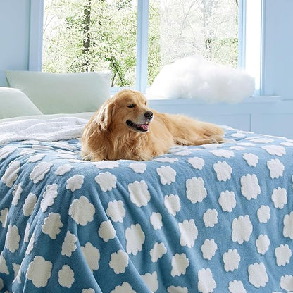 Lesure Waterproof Dog Blanket for Large Dogs 3D Textured