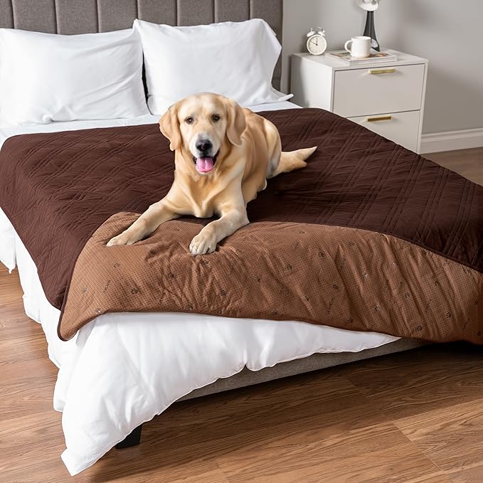 PetAmi Waterproof Couch Cover for Dogs 102x82 Brown