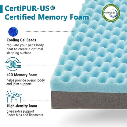 Memory Foam Large Dog Bed (35’’x 22’’)