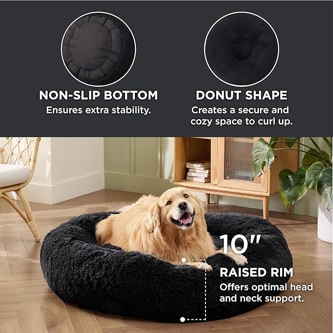 Bedsure Calming Dog Bed for Extra Large Dogs 45 inches 125 lbs
