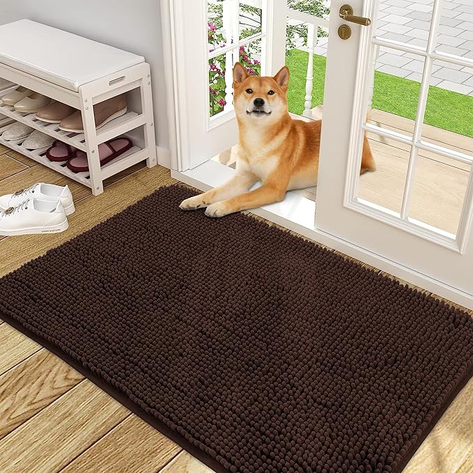 OLANLY Dog Door Mat for Muddy Paws 48x30
