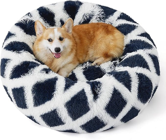 Bedsure Calming Dog Bed for Medium Dogs 30 inches 45 lbs