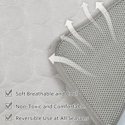 SHEJIZE Dog Cooling Mat 28x40inch/70x100cm, Fabric,