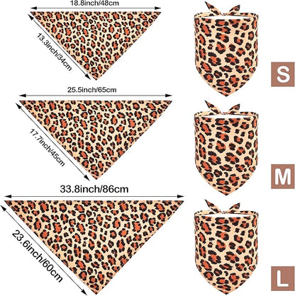 10PCS Animal Print Dog Bandanas for XXS XS Small Boys Girls Triangle Bibs Head Scarves Zebra Leopard Snake Tiger Peacock Cheetah Giraffe and Cow Print Grooming Accessories