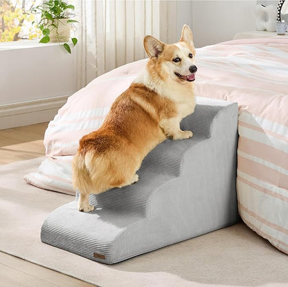 Lesure Dog Stairs for Small Dogs 4 Steps