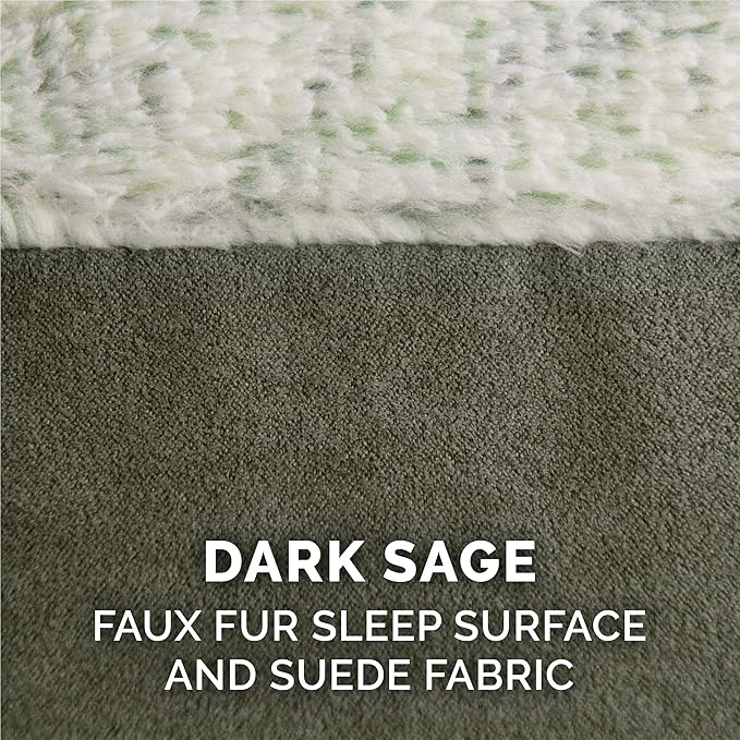 Furhaven Memory Foam Dog Bed for Large Dogs w/ Removable Bolsters & Washable Cover 95 lbs