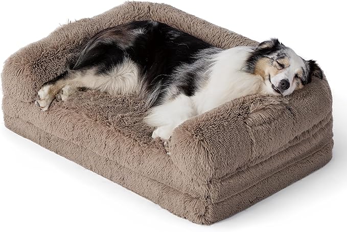 Bedsure Foldable Human Dog Bed for Kids 2 in 1 Calming