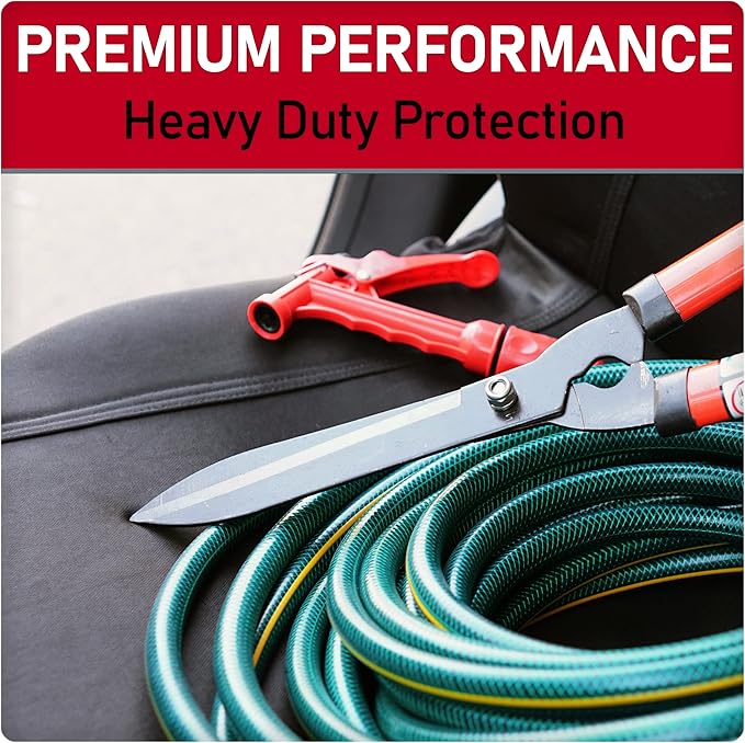 DICKIES® 2-Piece Puncture-Resistant Front Seat Covers for Cars 40200ADC (Black)