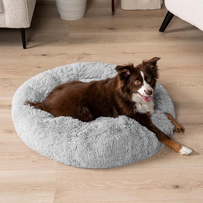 PetAmi Calming Dog Bed for Small Medium Dog Cat 45 lbs, 30 inch,