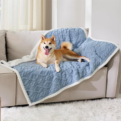 Bedsure Waterproof Dog Blankets for Large Dogs 40"x50", Light