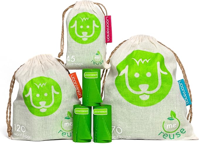 Home Compostable Dog Poop Bags -270 Bags 18 Rolls-