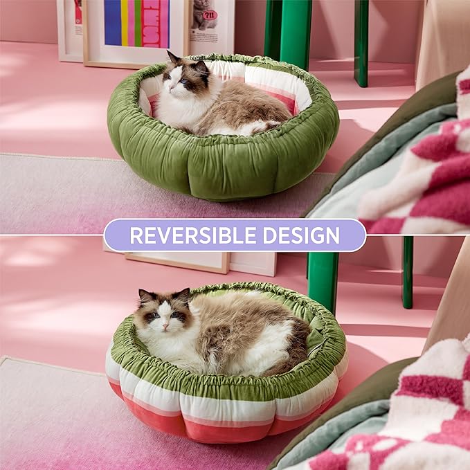 Lesure Cat Beds for Indoor Cats 21x21x7 Inches