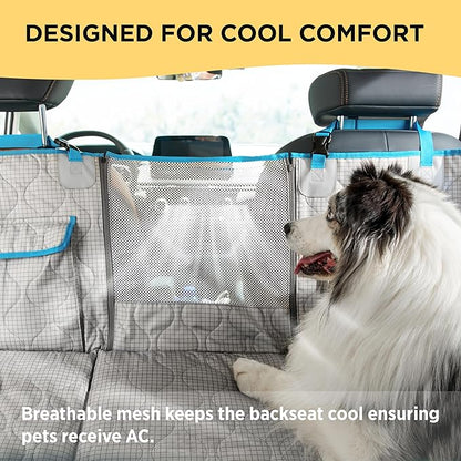 Lesure Dog Car Seat Cover for Back Seat with Hard Bottom