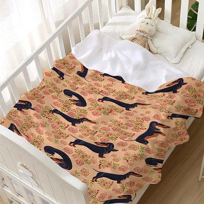 Dachshund Dog Blankets Puppy Blanket 30x40 in