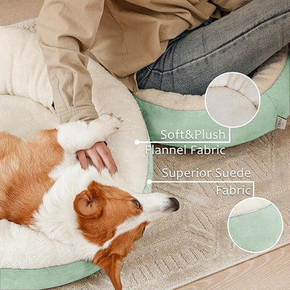 Love's cabin Round Donut Cat and Dog Cushion Bed 25in Pet