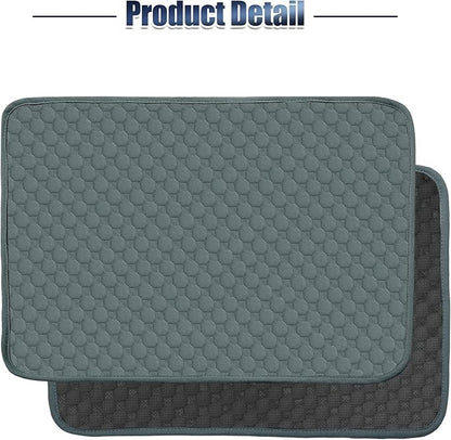 X AUTOHAUX 2 Pcs Dog Seat Cover Reuse 100x70cm Grayblue