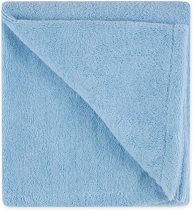 Bone Dry Pet Grooming Towel Collection Absorbent Microfiber X-Large, 41x23.5", Embroidered Blue