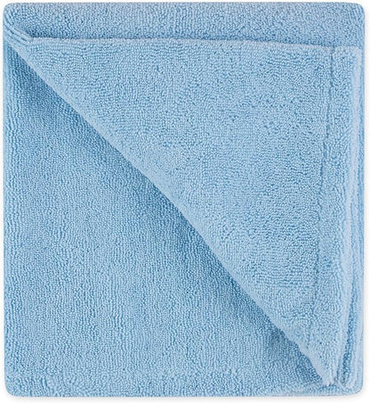 Bone Dry Pet Grooming Towel Collection Absorbent Microfiber X-Large, 41x23.5", Embroidered Blue