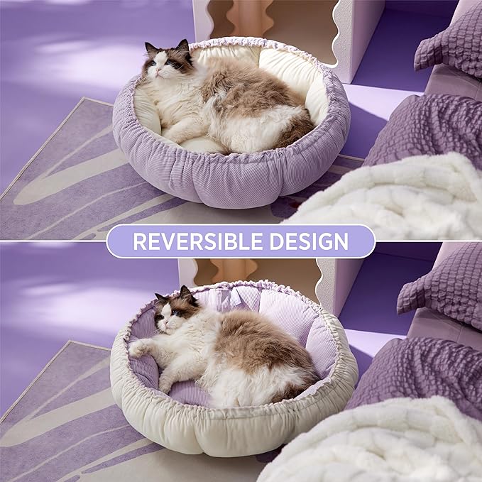 Lesure Dog beds for Small Dogs 25x25x8 Inches