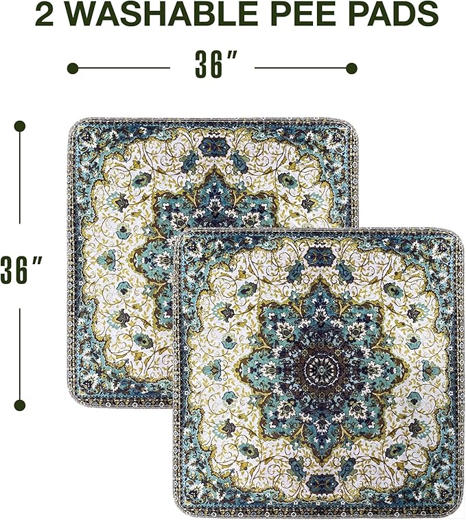 Washable Pee Pads for Dogs 100% Waterproof,