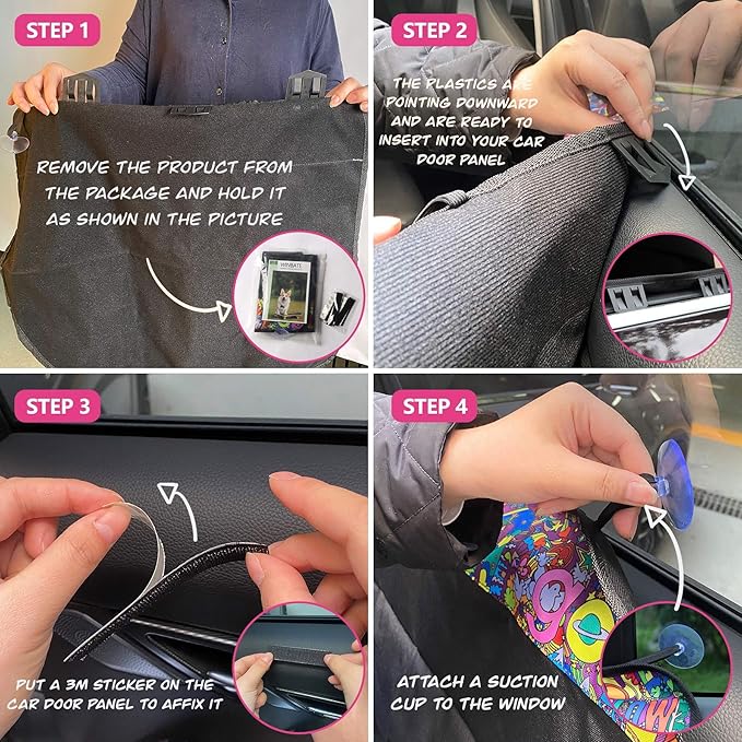 2PCS Dog Car Door Protector 29.5 x 20.47 Car