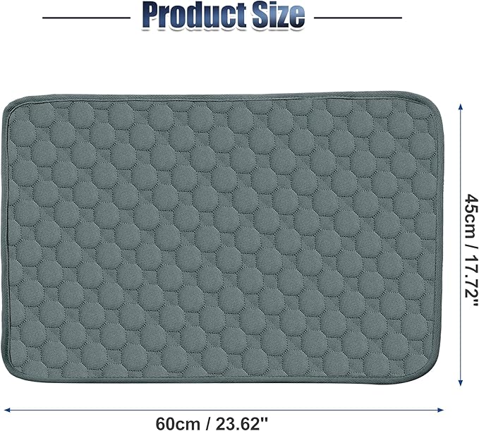 X AUTOHAUX Dog Seat Cover Reuse Car Seat 60x45cm Grayblue