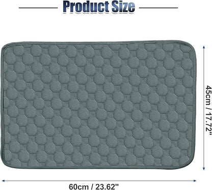 X AUTOHAUX 2 Pcs Dog Seat Cover Reuse 60x45cm Grayblue