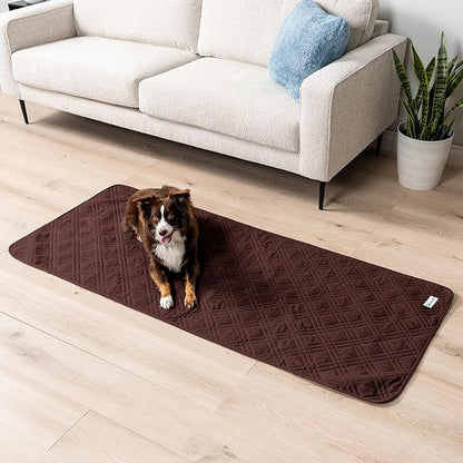 PetAmi Waterproof Couch Cover for Dogs 30x70 Brown