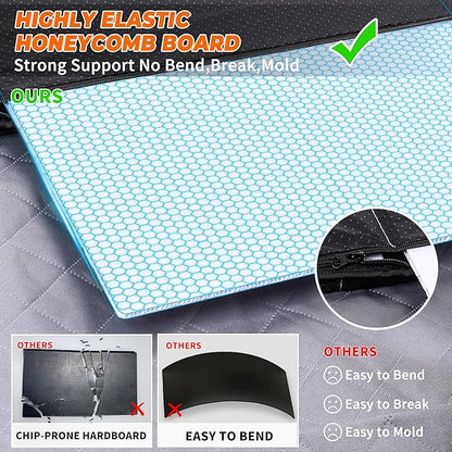 XL Dog Car Back Seat Cover for Trucks 6 Foldable F150 RAM 1500, Silverado,