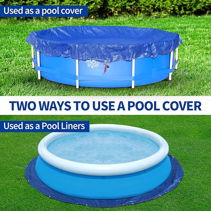 16Ft Pool Cover for （12Ft） Above Ground Pool